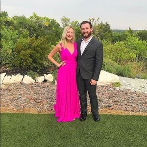 VICI Diana Sleeveless Maxi Dress - Fuchsia